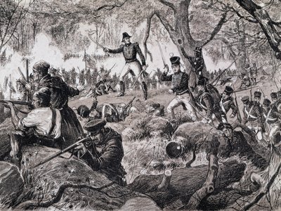 معركة شاتوغواي ، 26 أكتوبر 1813 ، 1880 بواسطة المدرسة الكندية
