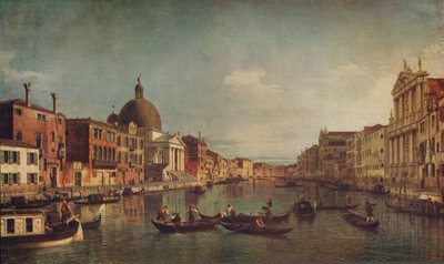 منظر على القناة الكبرى في البندقية ، c1740 ، c1915 بواسطة قناة جيوفاني أنطونيو (كاناليتو)