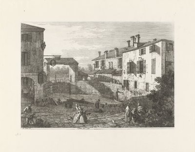 Le porte del Dolo (العنوان على الكائن) وجوه لأماكن حقيقية وخيالية (عنوان المسلسل) Vedute altre prese da i Luoghi altre ideate da Antonio Canal (عنوان السلسلة) بواسطة جوزيف سميث