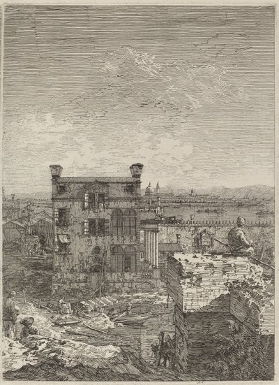 البيت مع Peristyle ، 1741. بواسطة كاناليتو