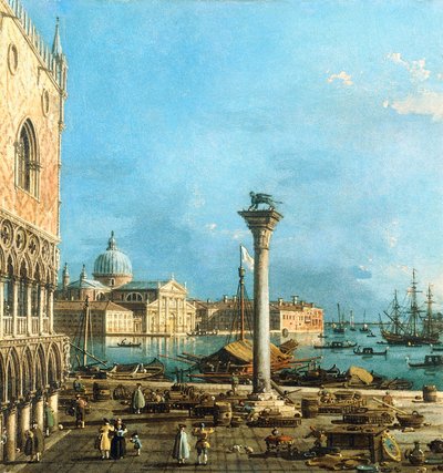 Piazzetta ، البندقية ، مع Bacino di S. Marco و Isola di S. Giorgio Magiore ، بواسطة قناة جيوفاني أنطونيو (كاناليتو)