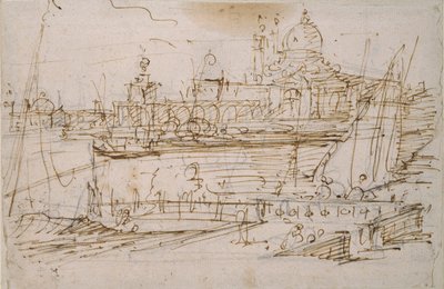البندقية: The Dogana and S. Maria della Salute من Molo di Terranova ، منتصف القرن الثامن عشر بواسطة كاناليتو