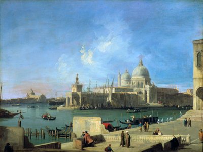 منظر التحية من مدخل القناة الكبرى ، البندقية ، c1727-1728 بواسطة قناة جيوفاني أنطونيو (كاناليتو)