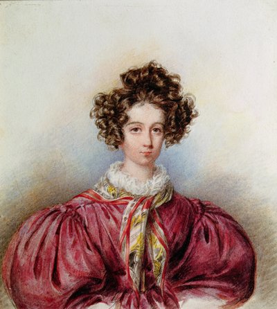 صورة لجورج ساند (1804-76) 1830 (باستيل على ورق) بواسطة Candide Blaize