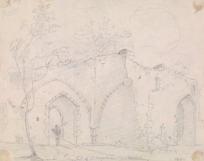 جزء من سانت أوغسطين ، كانتربري بواسطة Capt. Thomas Hastings