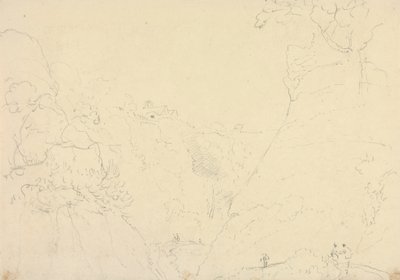 رسم تخطيطي لطريق في واد بواسطة نقيب. توماس هاستينغز