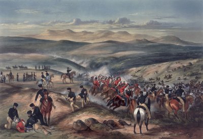 معركة غوانغا ، رأس الرجاء الصالح ، في 8 يونيو 1846 (ألوان مائية) بواسطة Captain Carey