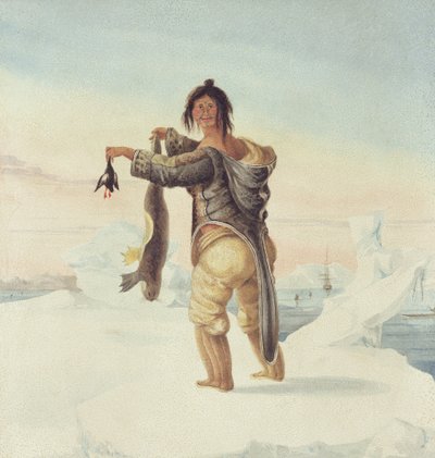 Esquimaux من جزر سافاج ، 1821 بواسطة الكابتن جورج فرانسيس ليون