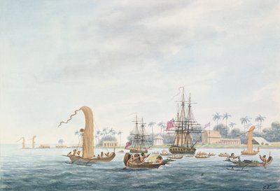بوينت فينوس ، جزيرة Otahytey ، 1792 بواسطة الكابتن جورج توبين