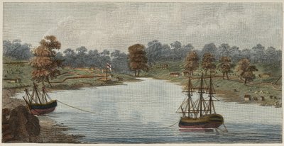 سيدني كوف ، 1788 (نقش نحاسي ملون باليد) بواسطة Captain John Hunter