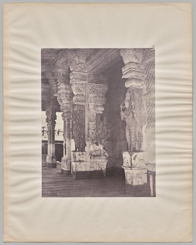 Pudhu Mandapa a Tirumala Nayak (حكم 1623-59) ، معبد ميناكشي سونداريشوار ، مادوراي بواسطة الكابتن لينيوس كروشة