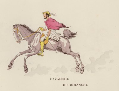 رسم توضيحي لـ Les Courses Dans L "Antiquite بواسطة Caran D" Ache بواسطة كاران داش