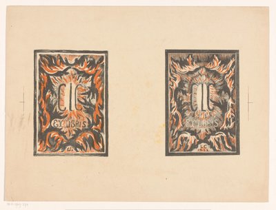 اثنين من libris السابقين من Carel Lion Cachet بواسطة كاريل أدولف أسد كاشيت