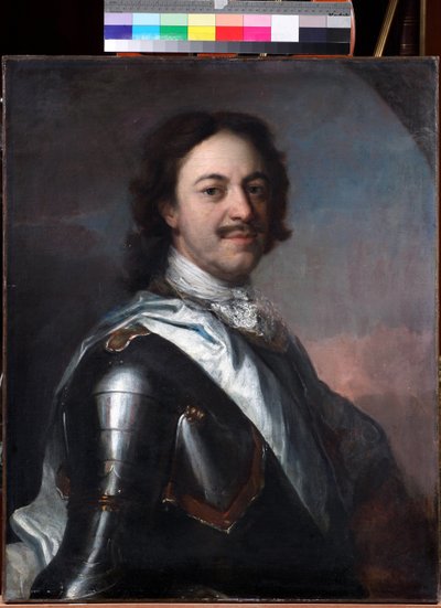 بيير لو غراند - صورة الإمبراطور بيتر الأول (1672-1725) par Carel (Charles) de Moor (1656-1738) ، - زيت على قماش ، 77x62 - مجموعة خاصة بواسطة كاريل دي مور