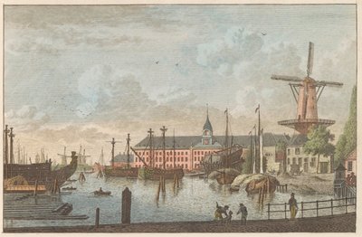 Admiraliteitsmagazijn روتردام ، كاليفورنيا. 1790 متاجر Admiraliteits-Magazyn te Rotterdam / Admiralty في روتردام (العنوان على الكائن) بواسطة كاريل فريدريك بندورب (أنا)