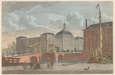 بورز تي روتردام ، كاليفورنيا. 1790 Beurs te Rotterdam / The Stock Exchange in Rotterdam (العنوان على الكائن) بواسطة كاريل فريدريك بندورب (أنا)