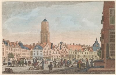 Neude in Utrecht ، 1790 The Neude in Utrecht / Marché dite Neude à Utrecht (العنوان على الكائن) بواسطة كاريل فريدريك بندورب (أنا)
