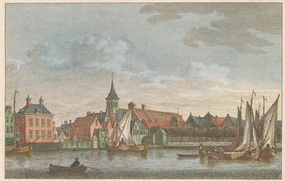 الجانب الشرقي من زاندام ، حوالي 1790 الكنيسة في شرق زاندام / Eglise à East Zaandam (العنوان على الكائن) بواسطة كاريل فريدريك بندورب (أنا)