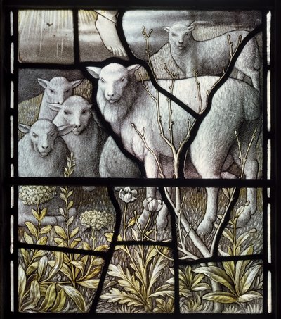 Over Wyresdale، Christ Church، Shrigley & Hunt (1873-1982) ، Carl Almquist ، The Shepherds Church ، Shepherding ، Sheep ، 18 بواسطة كارل المكويست