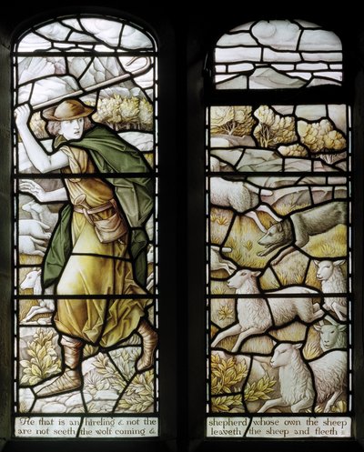 Over Wyresdale، Christ Church، Shrigley & Hunt (1873-1982) ، Carl Almquist ، The Shepherds Church ، Shepherding ، Sheep ، 18 بواسطة كارل المكويست