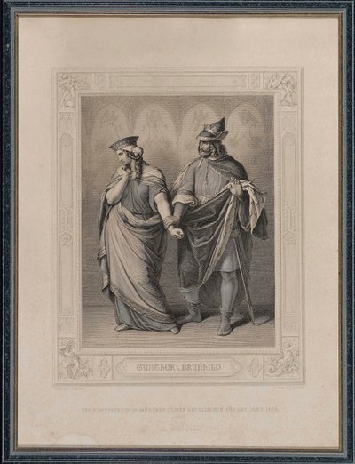 النيبلونجلييد. غونتر وبرونهيلد ، 1860. بواسطة كارل أرنولد جونزينباخ