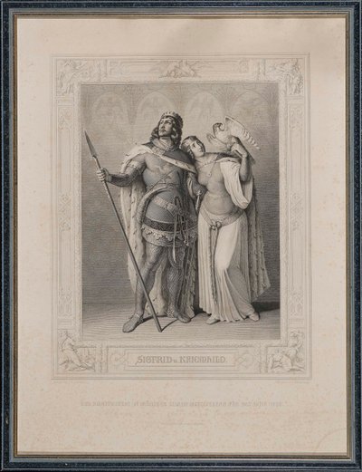 النيبلونجلييد. سيجفريد وكريمهيلد ، 1860. بواسطة كارل أرنولد جونزينباخ