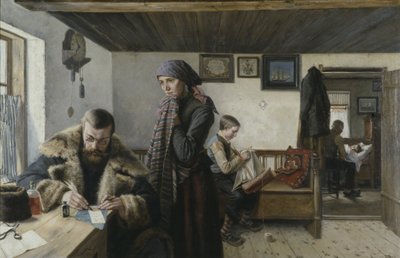 نداء الطبيب ، حوالي 1900 (زيت على قماش) بواسطة كارل أسبلين