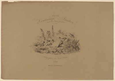 ست دراسات للمناظر الطبيعية من الطبيعة بواسطة Carl August Lebschee
