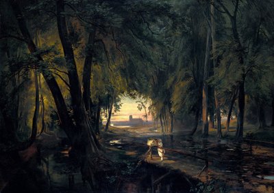 مسار الغابات بالقرب من سبانداو ، 1835 بواسطة Carl Blechen