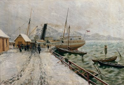 D / S التميز في الرصيف في Fredriksvern بواسطة Carl Edvard Diriks