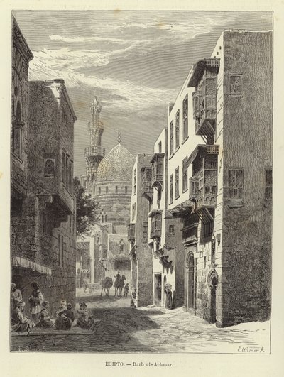 Egypt - Darb al-Ahmar in Cairo  بواسطة Carl Friedrich Heinrich Werner