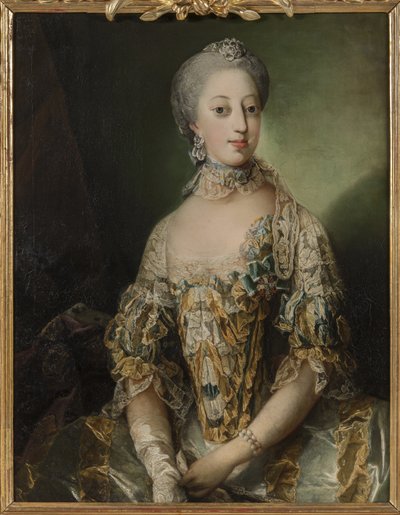 صوفي مادلين دي دانمارك ، رين دي سويدي - صورة صوفيا ماجدالينا من الدنمارك (1746-1813) ، ملكة السويد ، بقلم بيلو ، كارل غوستاف (1711-1793). زيت على قماش بواسطة كارل جوستاف بيلو