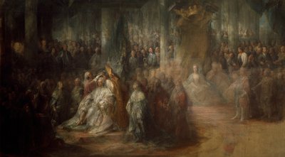 تتويج الملك جوستاف الثالث ملك السويد ، 1782-1793 بواسطة كارل جوستاف بيلو