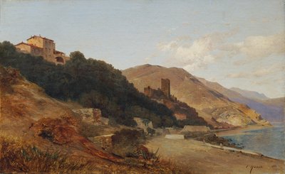 المناظر الطبيعية الإيطالية المسائية (مساء الخريف على الريفيرا بالقرب من بورديغيرا) بواسطة كارل هاش