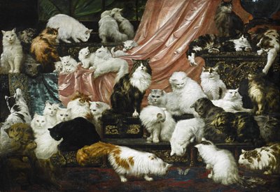 محبو زوجتي ، ج. 1890 (زيت على قماش) بواسطة Carl Kahler