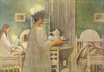 صباح عيد الميلاد ، حانة. في "Lasst Licht Hinin &39;(1908) بواسطة كارل لارسون