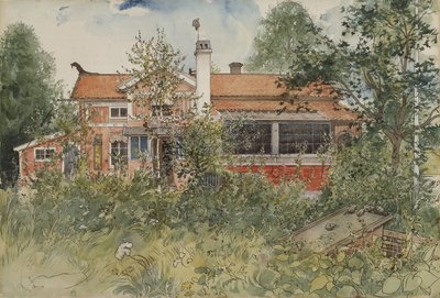 الكوخ ، من سلسلة A Home ، c.1895 (مرحاض على ورق) بواسطة كارل لارسون