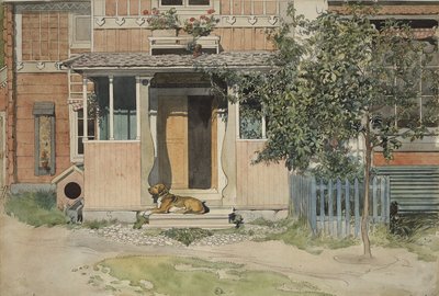 فيراندا ، من سلسلة A Home ، c.1895 (مرحاض على ورق) بواسطة كارل لارسون