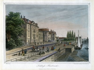 قصر بيبريتش ، فيسبادن ، ألمانيا ، c1820 بواسطة كارل ماير