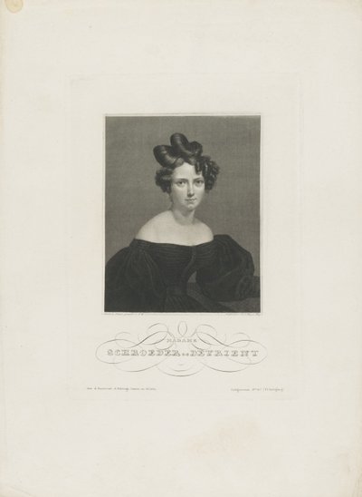 صورة لمغني الأوبرا فيلهيلمين شرودر ديفرينت 1804-1860 ، ج. 1840. بواسطة كارل ماير
