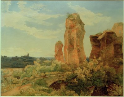 روما ، أفنتين ، بناء جزء في Kaisergergarten - Carl Morgenstern بواسطة كارل مورجينسترن