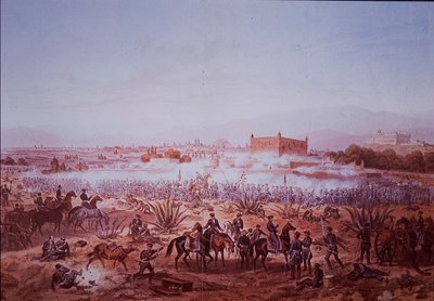 الحرب المكسيكية الأمريكية (1846-48) ، معركة مولينو ديل ري ، تهاجم القوات الأمريكية بواسطة كارل نيبل
