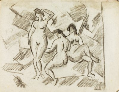 مجموعة من ثلاث نساء عاريات بواسطة كارل نيومان