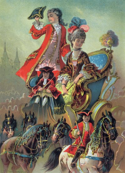في عربة ، التوضيح من "كسارة البندق" ، بقلم إيتا هوفمان (1776-1822) 1883 بواسطة كارل Offterdinger