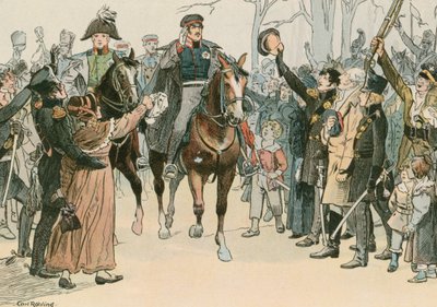 فريدريك ويليام الثالث ، ملك بروسيا (1770-1840) ، يخاطب الجمهور في فروكلاف في مارس 1813 بواسطة كارل فارغ