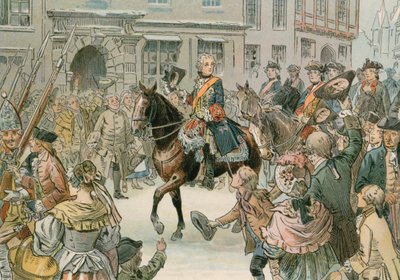 فريدريك العظيم (1712-1786) استولى على مدينة فروكلاف في عام 1741 بواسطة كارل فارغ