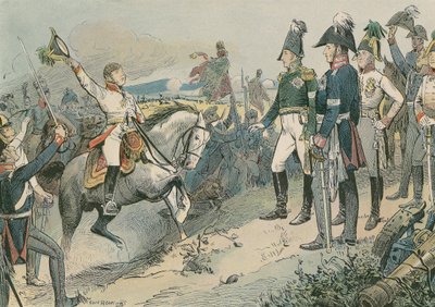 الحكام الثلاثة المتحالفون في معركة لايبزيغ عام 1813. بواسطة كارل فارغ