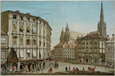 The Stock-im-Eisen-Platz في فيينا بواسطة كارل شويتز