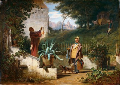 أصدقاء الطفولة، حوالي عام 1855 (زيت على قماش) بواسطة كارل سبيتزويج