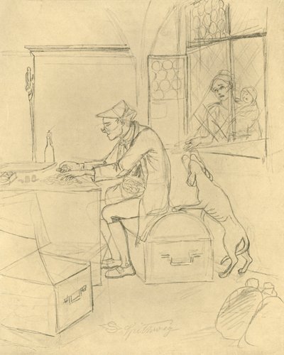 The Miser ، منتصف أواخر القرن التاسع عشر ، عام 1924. بواسطة كارل سبيتزويج